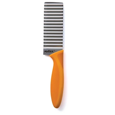 Zyliss Crinkle Cut Knife: Ergonomic Soft-Grip Handle, Stainless Steel Blades, Dishwasher-Safe, Orange Slicer Gadget 6 Zyliss Crinkle Cut Knife: Ergonomic Soft-Grip Handle, Stainless Steel Blades, Dishwasher-Safe, Orange Slicer Gadget - Image 4