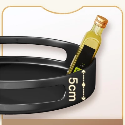 Metal Round Turntable Organizer 360° Rotating Storage Rack Pantry Organizers And Storage Countertop Spice Rack Storage Containers Organizer 6 Metal Round Turntable Organizer 360° Rotating Storage Rack Pantry Organizers And Storage Countertop Spice Rack Storage Containers Organizer - Image 4