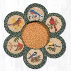 Earth Rugs Song Birds Trivets In A Basket 10"x10" Heat-Resistant Kitchen Set -Target KitchenAid GUEST 738190f5 3024 411d 93fc e04f2abbebed