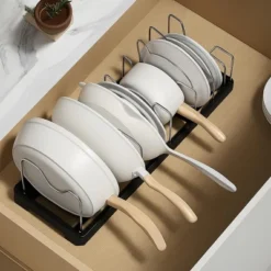 Fortune Candy Retractable Cabinet Organizer Rack, Pot Lid Holder With 6 Adjustable Dividers For Cutting Boards, Pans, And Kitchen Storage -Target KitchenAid GUEST 73aa6975 82b2 44b1 94ea a19375fa6703