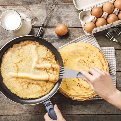 Unique Bargains Kitchen Stainless Steel Slotted Barbecue Spatulas And Turners Silver Tone 4 Pcs 4 Unique Bargains Kitchen Stainless Steel Slotted Barbecue Spatulas And Turners Silver Tone 4 Pcs - Image 2