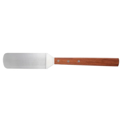 Winco Giant Solid Turner With Offset, Stainless Steel Blade, Wooden Handle, 3" X 10" Blade 4 Winco Giant Solid Turner With Offset, Stainless Steel Blade, Wooden Handle, 3" X 10" Blade - Image 2