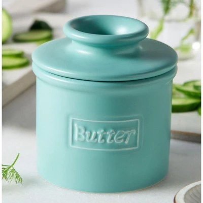 Butter Bell® Crock – Café Matte Aqua Ceramic Butter Keeper, Modern Matte Butter Dish For Fresh, Spreadable Butter 7 Butter Bell® Crock – Café Matte Aqua Ceramic Butter Keeper, Modern Matte Butter Dish For Fresh, Spreadable Butter - Image 5