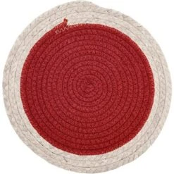 Home Mart Goods Red Extra Thick Woven Trivet Round Placemats Natural Cotton Hot Potholder Mat Heat Resistant - 9"x9"(Pack Of 4) -Target KitchenAid GUEST 73d626de 2f60 4b22 9b40 df0fb52df582
