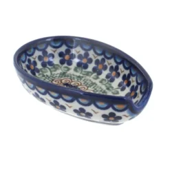 Blue Rose Polish Pottery 89 Vena Small Spoon Rest -Target KitchenAid GUEST 73f52214 830d 44c0 ad7b 55640d16e130