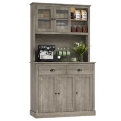 Kitchen Pantry Storage Cabinet,71" Tall Wood Pantry With Microwave Stand, Modern Kitchen Hutch Cabinet,Coffee Bar Hutch With Wine Rack For Dining Room -Target KitchenAid GUEST 74020b44 db0a 40de 9957 3f06e2c7d8ad