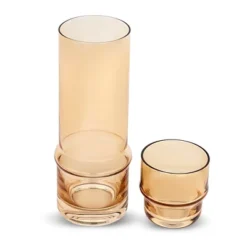 Elle Decor Bedside Water Carafe With Tumbler 33-Ounce Pitcher And Matching Drinking Glass, Stackable Cup As A Lid For Carafe -Target KitchenAid GUEST 740fc7ef ce39 48bb 983a 042f4969e16f