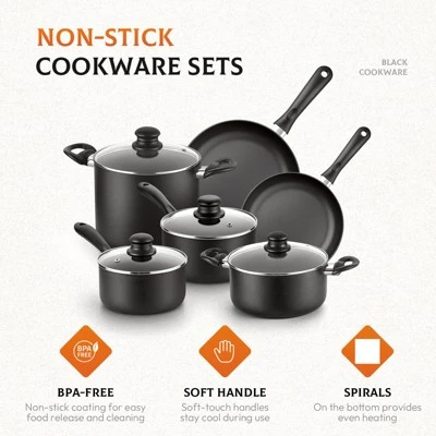 SKONYON 16Pcs Nonstick Pots And Pans Set Hard-Anodized Cookware Set With Lid And Cooking Utensils 5 SKONYON 16Pcs Nonstick Pots And Pans Set Hard-Anodized Cookware Set With Lid And Cooking Utensils - Image 3