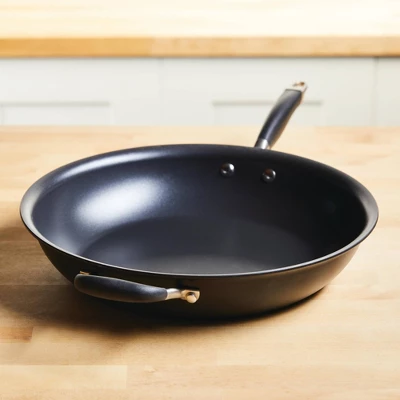 Anolon Advanced Home 14.5" Hard Anodized Nonstick Frying Pan With Helper Handle Onyx 3 Anolon Advanced Home 14.5" Hard Anodized Nonstick Frying Pan With Helper Handle Onyx