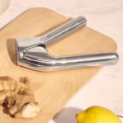 Caraway Home Stainless Steel Garlic Press: Silver Flat Grater, Hand Wash, 6.4" Length, 1.1 Lbs, Single Piece -Target KitchenAid GUEST 74a45a23 6316 45b0 bb11 ce9c53db9e5e