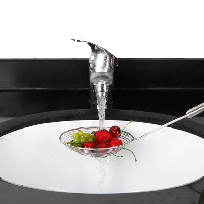 Unique Bargains Stainless Steel Mesh Colander Sieve Kitchen Ladle 4.7" Dia Strainers Silver Tone 4 Unique Bargains Stainless Steel Mesh Colander Sieve Kitchen Ladle 4.7" Dia Strainers Silver Tone - Image 2