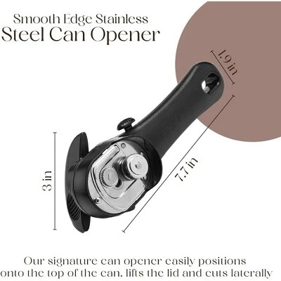 Manual Can Opener, Stainless Steel For Seniors With Ergonomic Grip & Smooth Edge 5 Manual Can Opener, Stainless Steel For Seniors With Ergonomic Grip & Smooth Edge - Image 3