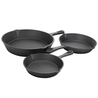 Gibson Home Addlestone 3 Piece Pre-Seasoned Cast Iron Skillet Set 8 Gibson Home Addlestone 3 Piece Pre-Seasoned Cast Iron Skillet Set - Image 6