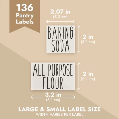Talented Kitchen 136 Pantry Labels For Food Containers, Preprinted Black All-Caps Kitchen Organization Labels For Pantry Organization 8 Talented Kitchen 136 Pantry Labels For Food Containers, Preprinted Black All-Caps Kitchen Organization Labels For Pantry Organization - Image 6