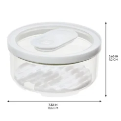 IDesign Round Produce Bin With Drainage Tray And Lid - Set Of 4 - Clear -Target KitchenAid GUEST 75661432 9c6a 4b31 85ed b26f799f39c9