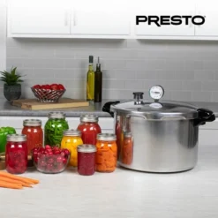 Presto Pressure Canner, Aluminum Boiling Water Canner With Rack, Gauge, And Induction Capability For Kitchen, Silver 13 Presto Pressure Canner, Aluminum Boiling Water Canner With Rack, Gauge, And Induction Capability For Kitchen, Silver -Target KitchenAid GUEST 759ecc0e 5fff 4377 a390 4b95e144aa30