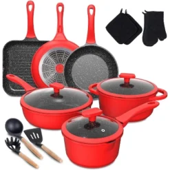 Pots Pans Set, Imarku 16pcs Cookware Sets Nonstick Granite Coating, Induction Kitchen Cookware Easy To Clean,Cooking Pot Pan Set With Stay-Cool Handle -Target KitchenAid GUEST 75d1fde4 de0d 4d2f 9975 91b1bd81ee6d