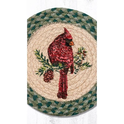 Earth Rugs Cardinal Printed Round Trivet 10"x10" Heat-Resistant Kitchen Accessory 4 Earth Rugs Cardinal Printed Round Trivet 10"x10" Heat-Resistant Kitchen Accessory - Image 2
