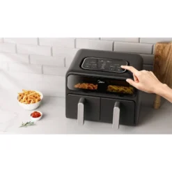 Midea 8.4qt Two-Zone Air Fryer: Dual Baskets, Digital Control, Nonstick, Cool Touch, 1650W, Black -Target KitchenAid GUEST 766c7e0b 3064 4442 a966 52d44d49eee8