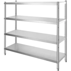 VEVOR Stainless Steel Shelving 60x18.5 Inch 4 Tier Adjustable Shelf Storage Unit Stainless Steel Heavy Duty Shelving, Silver -Target KitchenAid GUEST 773d157a b16a 43a6 8e91 cc551a160af6