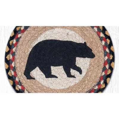 Earth Rugs American Bear Round Trivet – Rustic Cabin Kitchen Hot Pad 10"x10" 3 Earth Rugs American Bear Round Trivet – Rustic Cabin Kitchen Hot Pad 10"x10"