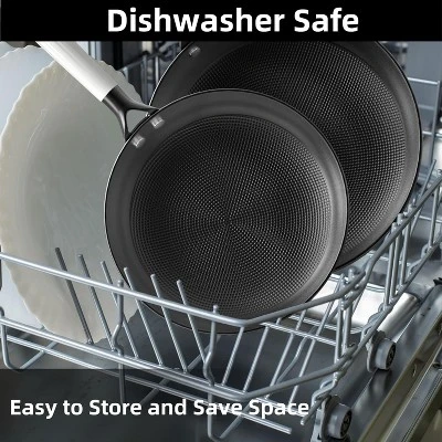 Frying Pan Set-3 Piece,8, 10, 12 Inch Pans Set Nonstick With Removable Handle, Honeycomb Cooking Surface Cast Iron Pan Dishwasher Safe 9 Frying Pan Set-3 Piece,8, 10, 12 Inch Pans Set Nonstick With Removable Handle, Honeycomb Cooking Surface Cast Iron Pan Dishwasher Safe - Image 7