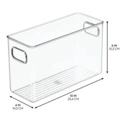 IDesign Set Of 4 Pantry Storage Bins With Handles - Clear -Target KitchenAid GUEST 776abe09 1095 40e2 94f0 cee67f38791d