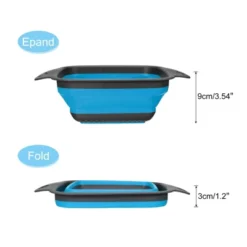 Unique Bargains Collapsible Colander Set Silicone Square Strainer With Handle Space Saving -Target KitchenAid GUEST 776c4f2a 22c1 4100 aa6d db9445f267c1