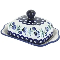 Blue Rose Polish Pottery 858 Zaklady Square Butter Dish -Target KitchenAid GUEST 776f72fc 62e3 40b8 a042 493c111e6cc4