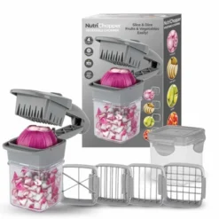 NutriChopper Handheld Vegetable And Fruit Chopper With 4 Stainless Steel Blades & Catch Container -Target KitchenAid GUEST 778d7736 52ca 4923 a1d9 bbdd58591295