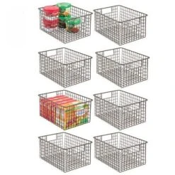 MDesign Metal Wire Food Organizer Basket With Built-In Handles, 8 Pack, Bronze -Target KitchenAid GUEST 77a34556 7485 470a 9cbc 4c6db0f9c5f5