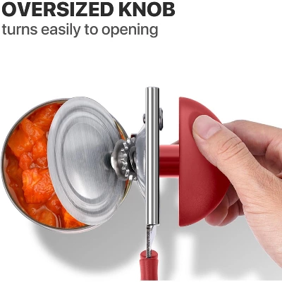 Manual Can Opener For Seniors, Heavy Duty With Comfort Grip & Magnet For Kitchen Camping 5 Manual Can Opener For Seniors, Heavy Duty With Comfort Grip & Magnet For Kitchen Camping - Image 3