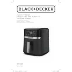 Black & Decker BLACK+DECKER Purify 4QT Air Fryer, Timer With Auto Shut-off And Shake Reminder, Digital LED Touchscreen And 9 Presets, 1300W, Dishwasher Safe Parts 16 Black & Decker BLACK+DECKER Purify 4QT Air Fryer, Timer With Auto Shut-off And Shake Reminder, Digital LED Touchscreen And 9 Presets, 1300W, Dishwasher Safe Parts -Target KitchenAid GUEST 78131362 d6e4 4463 b0a6 8437c43f6830