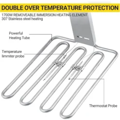 Acekool 11L/3.3Gal Commercial Deep Fryer, 1700W, 6L Baskets, Stainless Steel, Splash Guard For Restaurant, Food Truck, Home Kitchen -Target KitchenAid GUEST 7821f354 f000 4a08 a875 de940a537e69