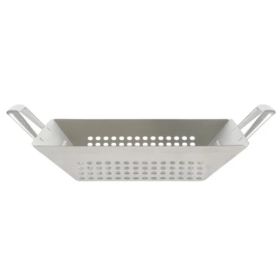 Gibson Amber 12 Inch Square Cast Aluminum BBQ Grill Topper With Handles 3 Gibson Amber 12 Inch Square Cast Aluminum BBQ Grill Topper With Handles