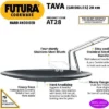 Hawkins Futura 11" Hard Anodized Concave Griddle Tava: Aluminum, Gas Compatible, Hand Wash, 1-Year Warranty