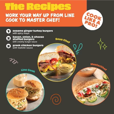 MasterChef Junior Burger Set - 9 Piece Kit Includes Real Cookware For Kids Recipes And Burger Press 5 MasterChef Junior Burger Set - 9 Piece Kit Includes Real Cookware For Kids Recipes And Burger Press - Image 3