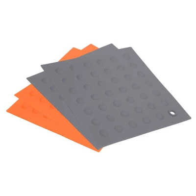 Unique Bargains Heat Resistant Silicone Trivets Pads For Kitchen 4 Pcs 9 Unique Bargains Heat Resistant Silicone Trivets Pads For Kitchen 4 Pcs - Image 7