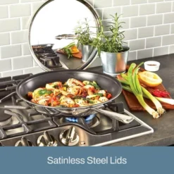 All-Clad D3 3-Ply Stainless Steel Non Stick Cookware Set 10 Piece