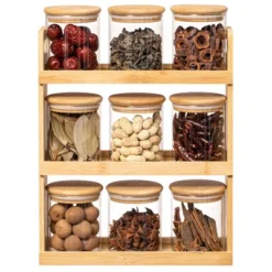 Basicwise Bamboo Spice Rack & Pantry Organizer Witj Glass Jars – Perfect For Countertop Storage In Kitchens To Keep Containers Neatly Displayed 31 Basicwise Bamboo Spice Rack & Pantry Organizer Witj Glass Jars – Perfect For Countertop Storage In Kitchens To Keep Containers Neatly Displayed -Target KitchenAid GUEST 79246a7d 8510 40f0 93fb 93c2f07b19f6
