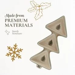 Spode Christmas Tree 4-Piece Serving Set - 12-Inch Tree Shaped Stoneware Platter With 3 Dip Bowls - Dishwasher Safe Festive Christmas Tableware -Target KitchenAid GUEST 792f1112 23e7 4ec7 9e15 3ab8be60c7f3
