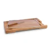 Toscana Acacia Wood Ventana Tempered Glass And Acacia Cheese Board And Knife Set