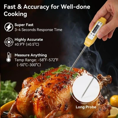 Itopfox Digital Food Thermometer With Automatic Calibration, High Accuracy Electronic Pocket Thermometer For Cooking, Meat, Liquid, Frying 3 Itopfox Digital Food Thermometer With Automatic Calibration, High Accuracy Electronic Pocket Thermometer For Cooking, Meat, Liquid, Frying
