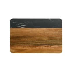 Slickblue Acacia Wood & White/Black Marble Serving Board, 11.75” X 8” - Versatile For Serving & Displaying -Target KitchenAid GUEST 7a0de005 61e4 4dc1 80be 220a6270f1b4