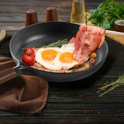 Nonstick Frying Pan, 12 Inch Cast Iron Skillet With Removable Handle, Honeycomb Cooking Surface Cast Iron Pan Dishwasher Safe 6 Nonstick Frying Pan, 12 Inch Cast Iron Skillet With Removable Handle, Honeycomb Cooking Surface Cast Iron Pan Dishwasher Safe - Image 4