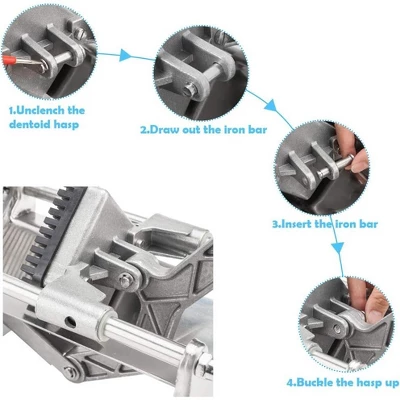 ROVSUN Commercial Vegetable Chopper French Fry Cutter Potato Slicer With 1/2'', 3/8'', 1/4'', 8-Wedge Blades And Pusher Blocks For Home Kitchen 7 ROVSUN Commercial Vegetable Chopper French Fry Cutter Potato Slicer With 1/2'', 3/8'', 1/4'', 8-Wedge Blades And Pusher Blocks For Home Kitchen - Image 5
