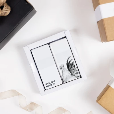 Pavilion Gift Company - My Roost My Rules - Rooster - Salt And Pepper Shaker - Stoneware Set Farm Animals Farmhouse 5 Pavilion Gift Company - My Roost My Rules - Rooster - Salt And Pepper Shaker - Stoneware Set Farm Animals Farmhouse - Image 3