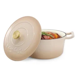 MegaChef 5.3 Quarts Round Enameled Cast Iron Dutch Oven Casserole With Self Basting Lid -Target KitchenAid GUEST 7ab0824c abba 4664 854e 6dee815812c6