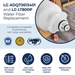 PureLine LG LT800P Refrigerator Water Filter Replacement ADQ73613401, LSXS26326S, LMXS30776S, LMXC23746S, LSXS26366S, Kenmore 46-9490, R-9490 (3-Pack) -Target KitchenAid GUEST 7ab1ccce 5668 4bca bc5d 551618483fb8