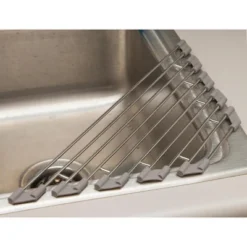 IRIS Wire Corner Foldable Dish Drying Rack In Sink, Silver -Target KitchenAid GUEST 7abc6cc8 015d 42f2 8fba 4ae10310868d